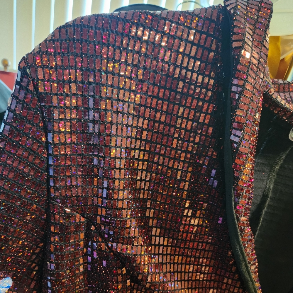 Red sequin blazer 3x baddie